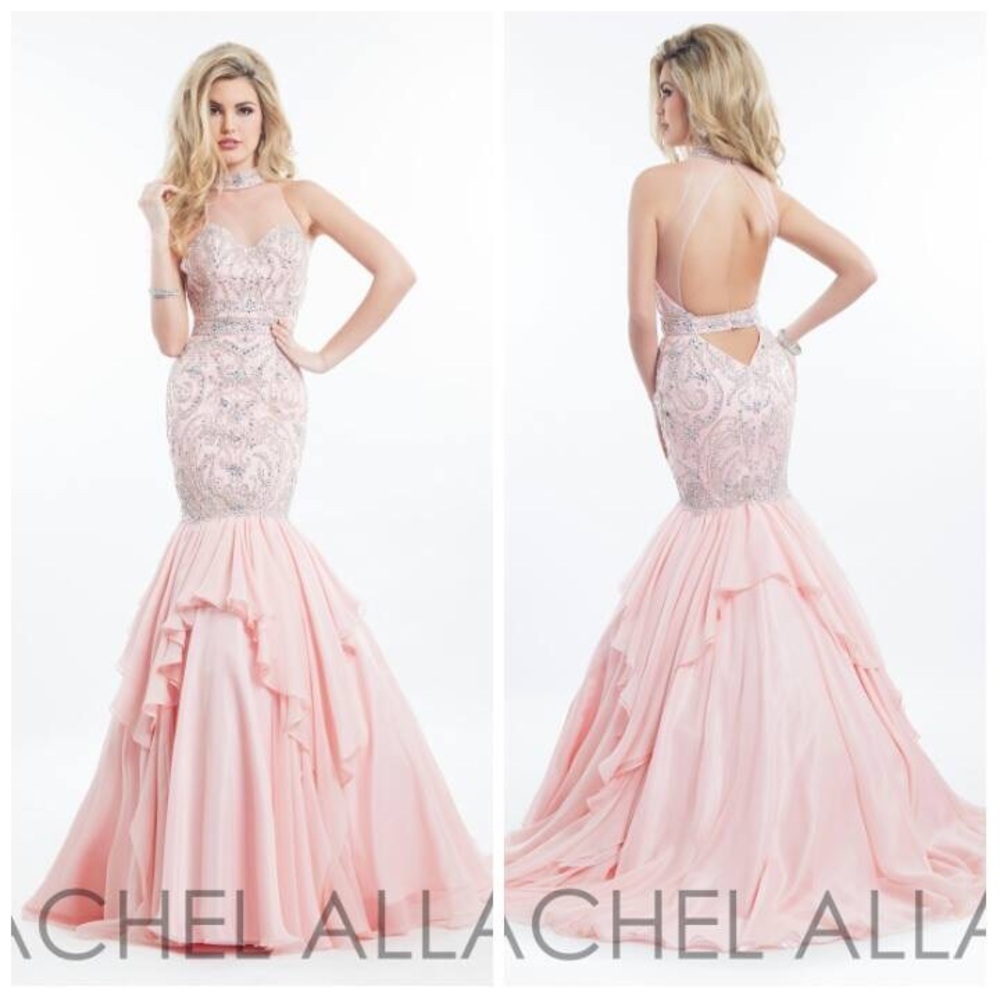 Rachel Allan Prima Donna 5840 Couture dress. Blush Beaded,,